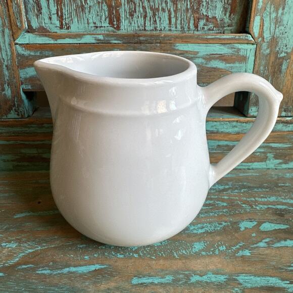 Pillivuyt France 3.5” Porcelaine White Creamer 032 Holds Up To 10 Ounces French - Picture 1 of 7